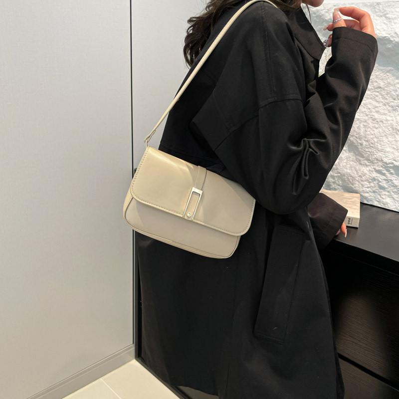 Шикарная современная женская сумка через плечо из ПУ с уникальным французским дизайном и универсальными цветами