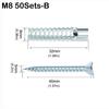 Serrated Metal Expansion Tube Nails Metal Wall Screws New Expansion Screw  Concrete Wall