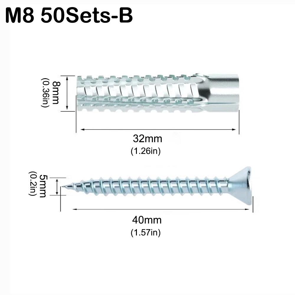 Serrated Metal Expansion Tube Nails Metal Wall Screws New Expansion Screw Concrete Wall
