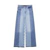 Kaslead New Women clothes Western Style All-Match Patchwork High Waist Wide Leg Jeans 6164195