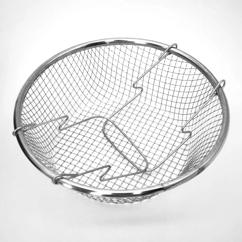 Кастрюля для фритюрницы с крышкой, квартирная фритюрница из нержавеющей стали, сетчатая корзина, кастрюли с антипригарным покрытием, сковорода для чипсов, инструмент для приготовления пищи, посуда 24 см 0 5 мм