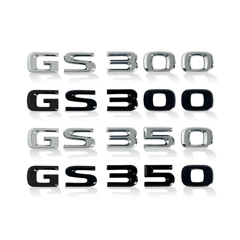 1 шт. 3D ABS Черный/Серебристый Буква GS300 GS350 GS430 GS460 Логотип Наклейка на автомобиль Декор Кузов автомобиля Задняя дверь