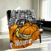 Custom Name Personalized Garfield Print Blanket, Home Decor, Bedroom, Sofa, Camping, Couch, Gifts for Birthday Christmas