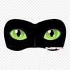 Cat Noir Mask Adrien Agreste Mask Iron On Heat Transfer Printing Vinyl Patches Sticker for Clothes DIY Appliques Washable Patches