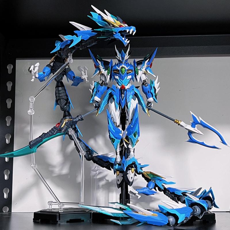 23cm Original Motor Nuclear Mnp-Xh03 Mecha Qinglong Aobing Model Kit Action Figures Metallic Skeleton Assembly Gift For Toy Gift