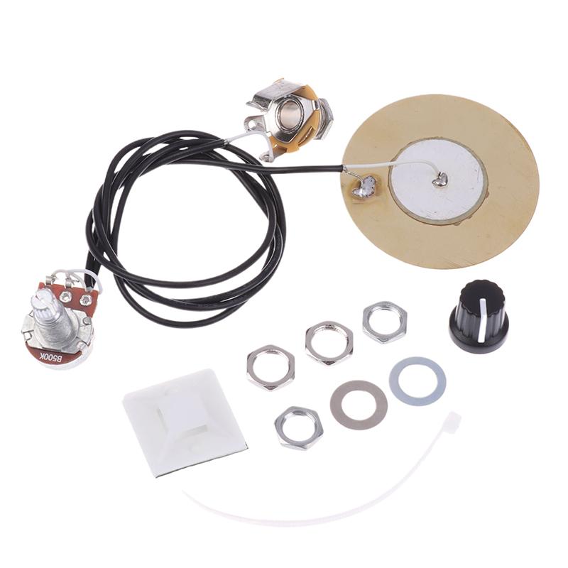 Metal Pickup Piezo Contact Microphone Transducer Prewired Amplifier Pickups For Guitar Violin Banjo Replacement Parts