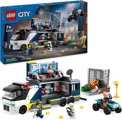 LEGO City 60418 Полицейский грузовик криминалистической лаборатории