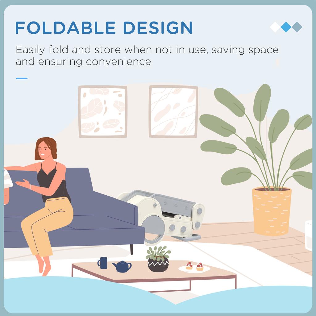 Foldable Kids Slide Freestanding Baby Slide For Ages 1.5 3 Years Grey And Beige