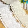 2Meters/lot New 12.5cm Wide White/beige Water Soluble Three-dimensional Lace Fabric Cotton Cloth Embroidery Lace Accessories