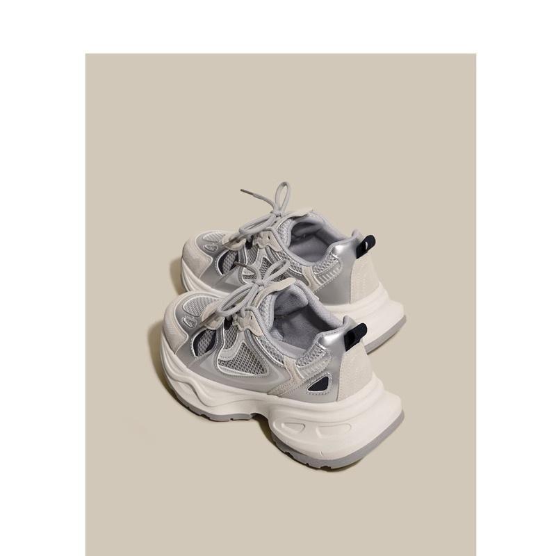 Dad Shoes Women's Spring New Thick Bottom Increased Colorblock All-Matching Leisure Sneaker Ins