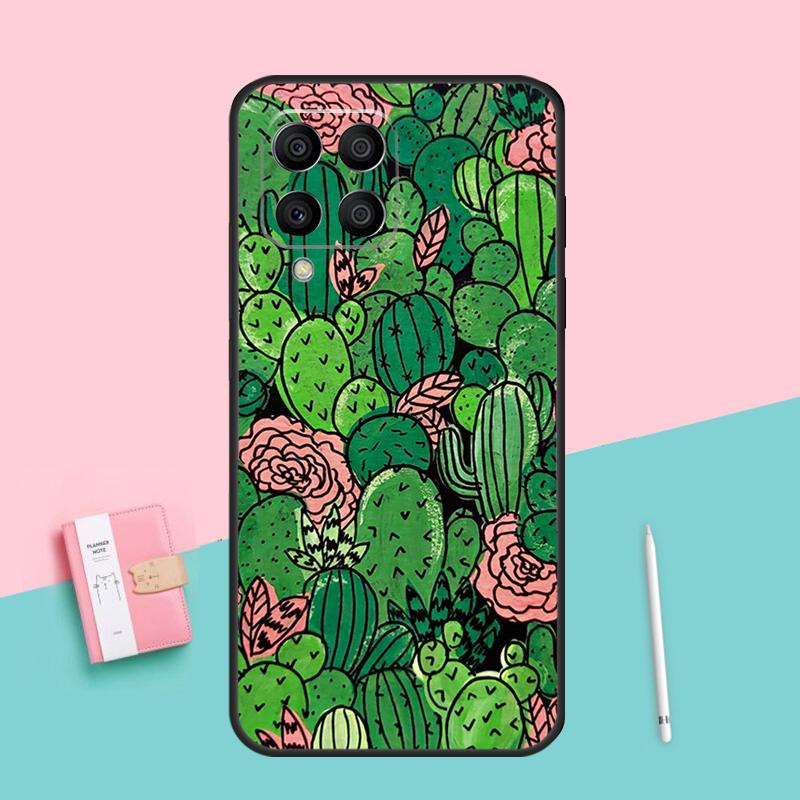 Plant Cactus For Samsung Galaxy M52 M32 M06 M16 M13 M14 M33 M12 M31 M55 M15 M11 M21 M35 M53 M34 M54 Case