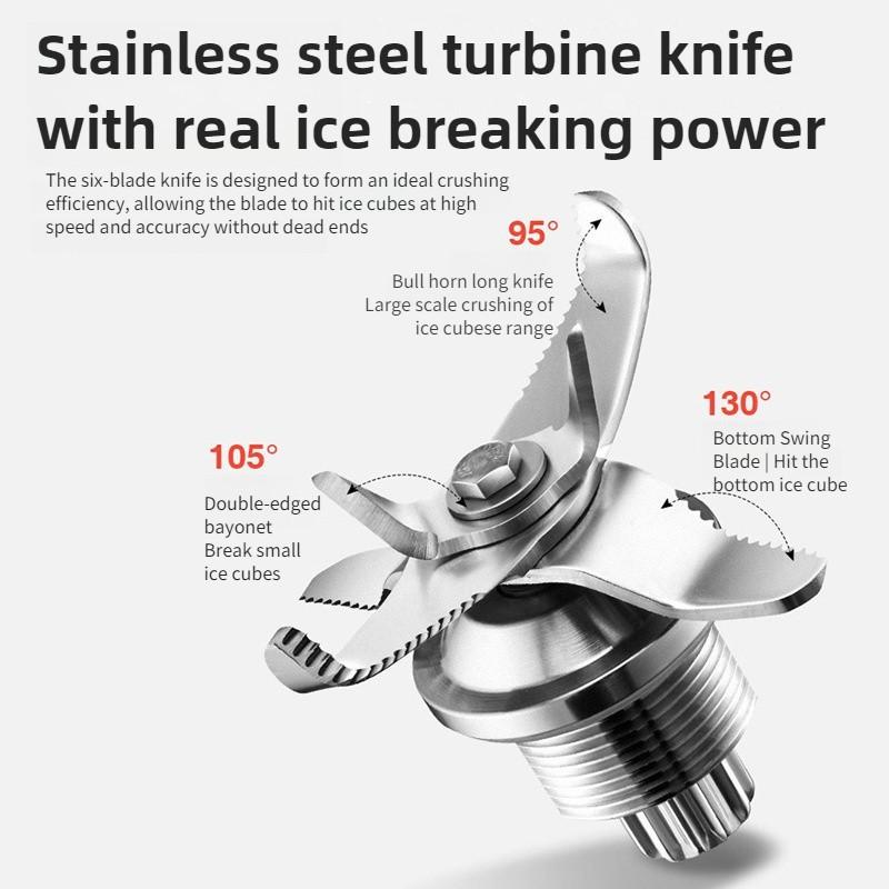 Automatic with Cover Soundproof Ice Crusher Commercial Multi-Functional Slush Machine High Power Smoothie Making Machine