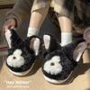 Немецкие кошачьи плюшевые хлопковые тапочки осень и зима новые теплые для ношения в помещении и на улице утолщенные милые студенческие тапочки интернет-знаменитости хлопковые туфли