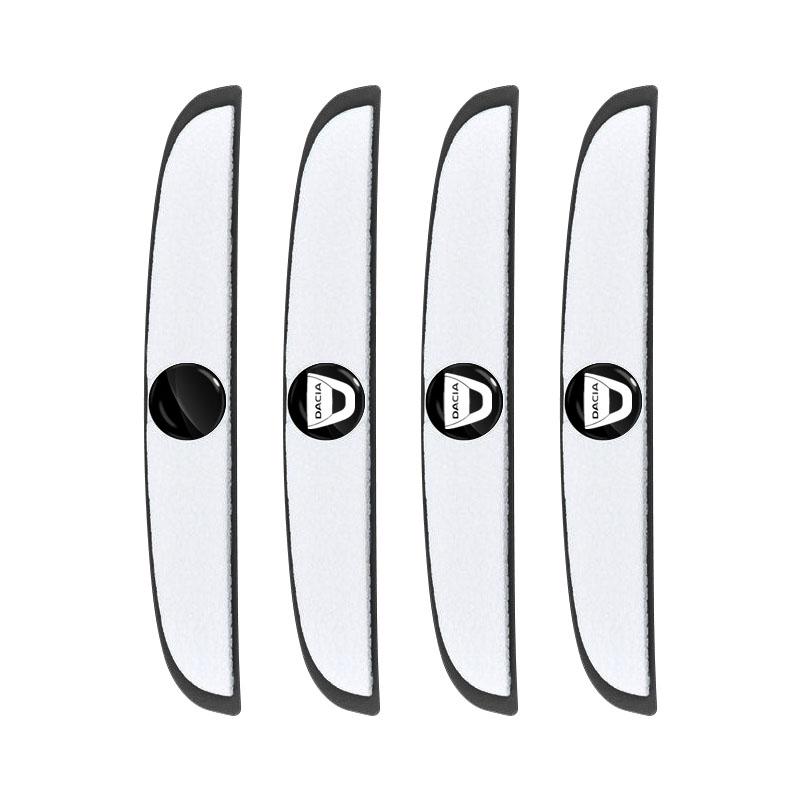 4 шт. Защитная полоса от столкновений на дверь автомобиля, наклейка для защиты зеркала заднего вида для Renault Dacia Clio Laguna 2 Megane 2 3 Duster Logan Captur