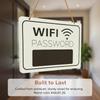 Wall Decor Durable Wooden Wifi Password Sign No Electricity Required for Home