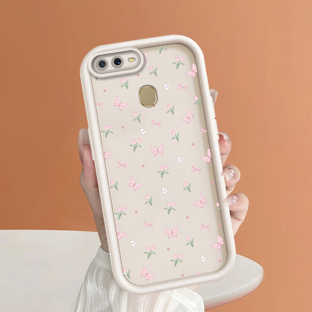 Мягкие силиконовые квадратные лестницы с мультяшным узором, полное покрытие, защита камеры, противоударный чехол для OPPO Reno Realme OnePlus