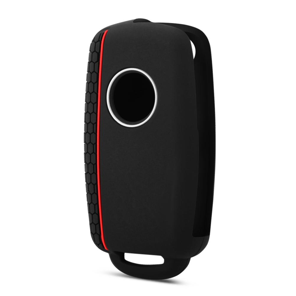 Силиконовый чехол для автомобильного ключа, защитный чехол для автомобильного ключа, чехол для дистанционного брелока, чехол для Volkswagen Sagitar Polo Golf Skoda