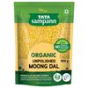 TATA Sampann Organic Unpolished Moong Dal 500g, High Protein Dietary Fiber Lentils For Healthy Recipes
