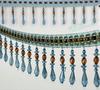 European-Style Tassel Fringe with Crystal Beads for Curtain Decoration