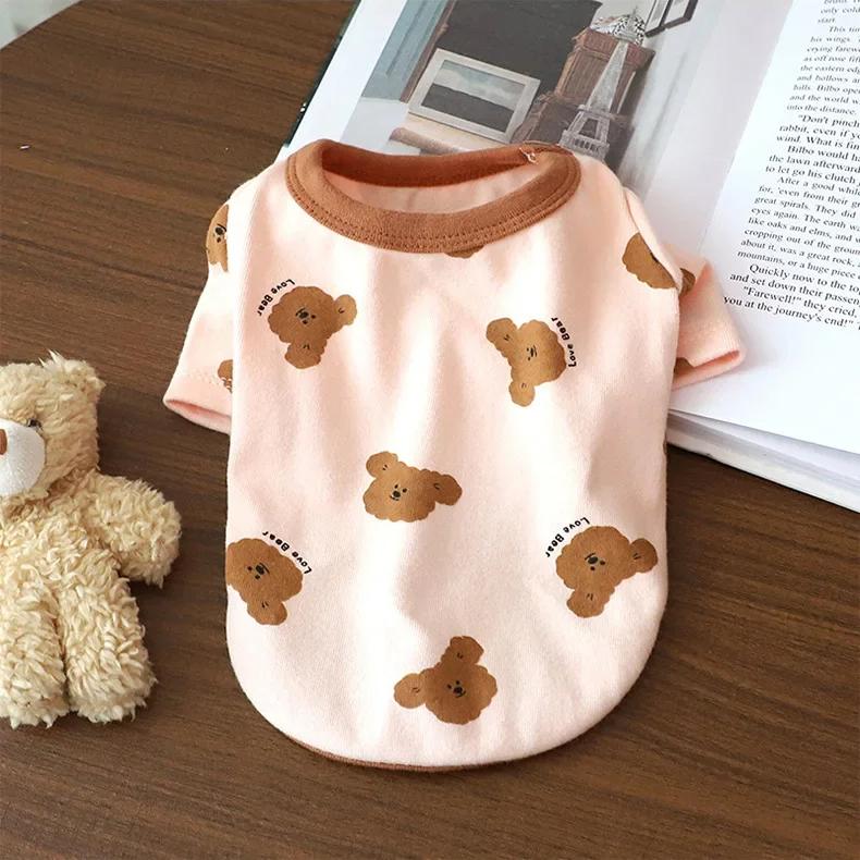 Домашняя собака осень/зима базовое пальто для медведя осень/зима маленькая собака домашняя одежда толстовка с капюшоном для собак осенняя базовая одежда для щенков