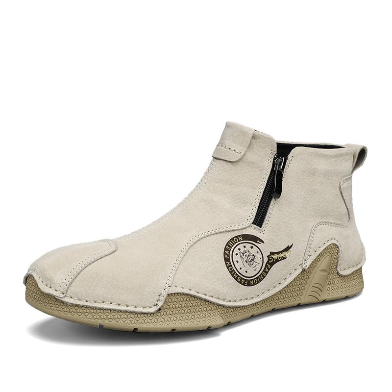 Men's Leather Shoes Casual Sneakers Plus Size 39-46