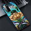 Аниме roronoa zoro Чехол для телефона для Samsung Galaxy S20 S21 FE S10 Lite Note 20 10 Lite S8 S9 S10E S10 Plus Ultra Черный Мягкий Чехол