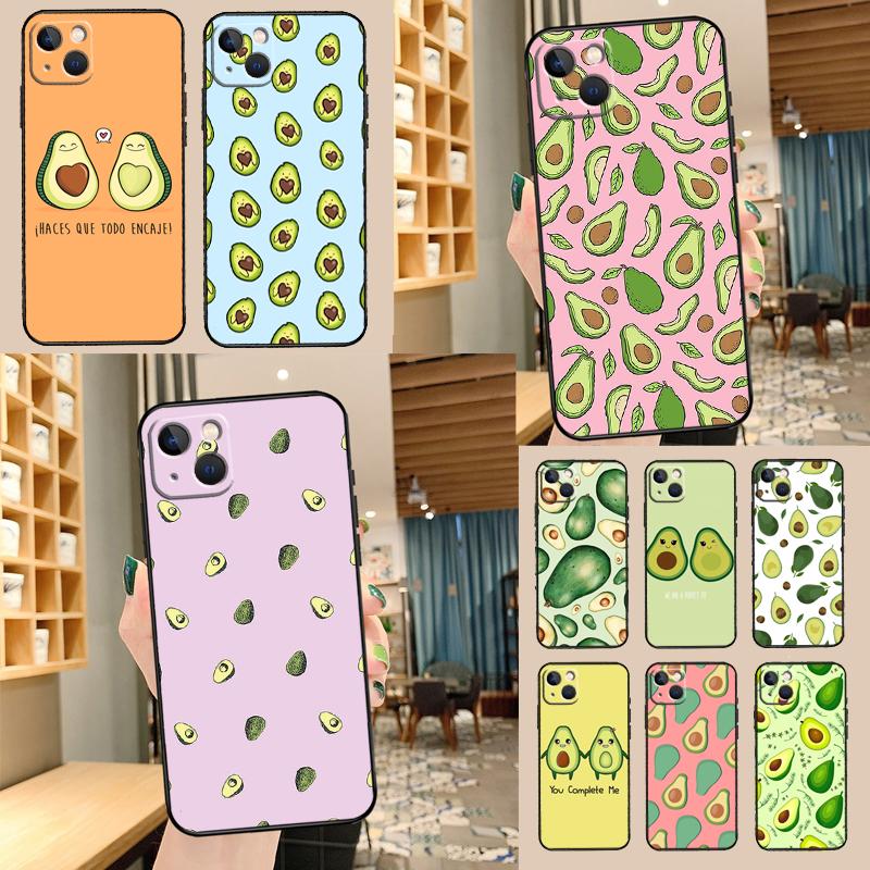 Avocado Pattern Case For OnePlus 13R 12R 10R 13T 10T 11 12 13 15 OnePlus Nord 5 CE 2 3 4 Lite N20 N30 Cover