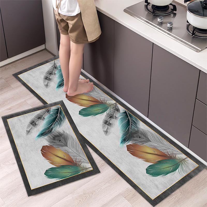Коврик для кухни Мягкий утолщенный коврик для пола для кухни Водонепроницаемый нескользящий коврик для пола Ковровая дорожка
