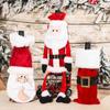 Supplies Snowman Table Decor Santa Claus Christmas Ornaments Wine Bottle Cover Bottle dress up