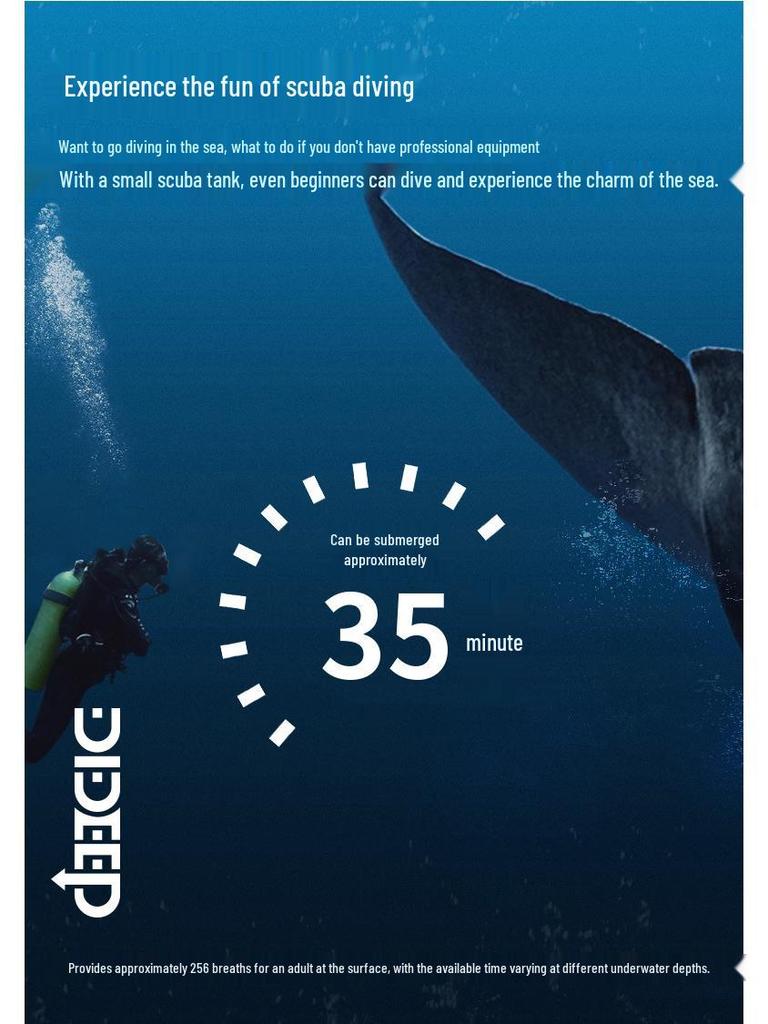 DIDEEP X5000Pro 2L Комплект для дайвинга и снорклинга с аквалангом и манометром