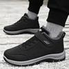 Men's Winter Cotton Shoes Plus Velvet Warm Outdoor Large Size Casual Velcro Walking Shoes Men and Women Snow Boots