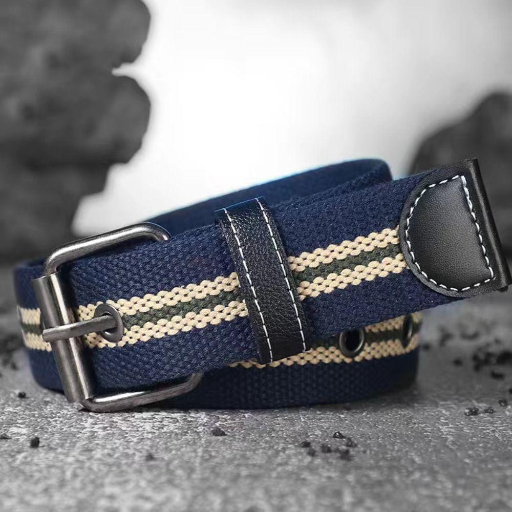Модные ремни с пряжкой из сплава, дышащий плетеный пояс, нейлоновый холщовый ремень для занятий спортом на открытом воздухе