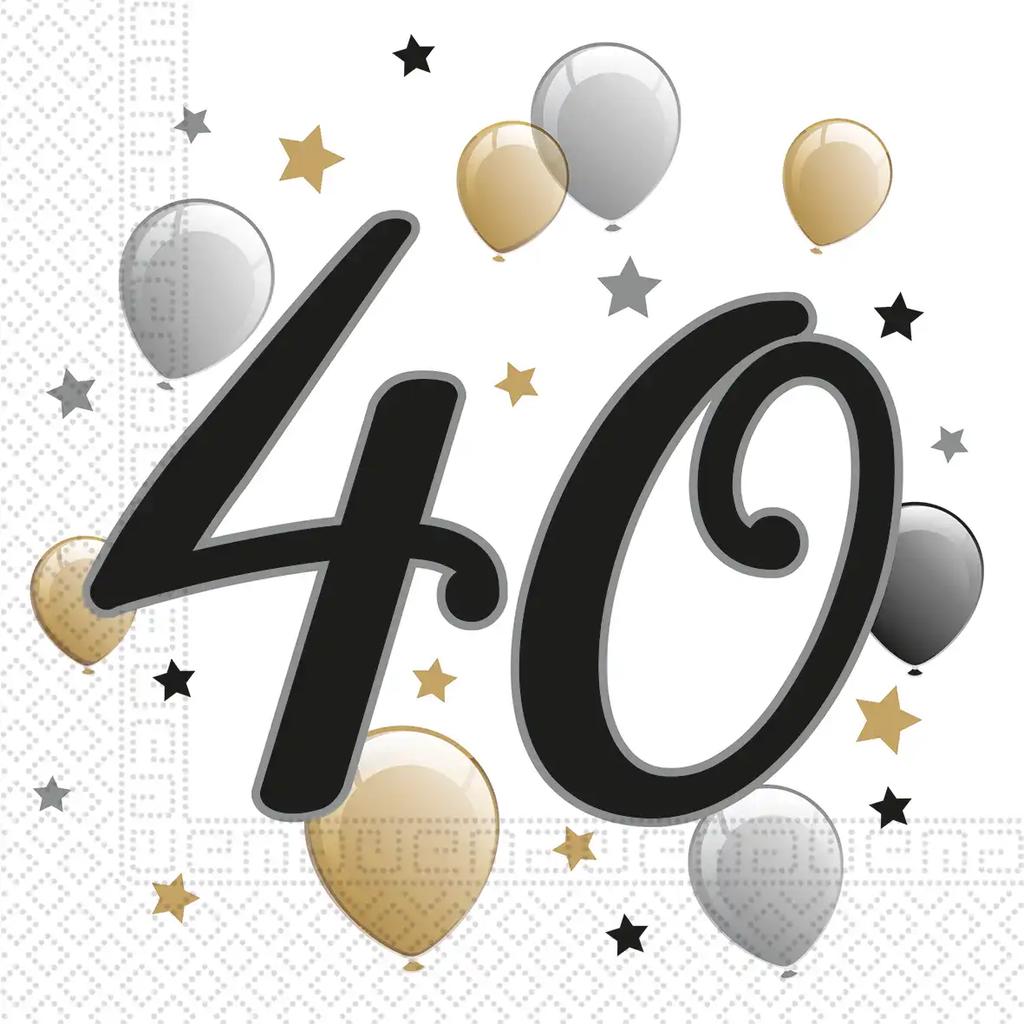 Napkins 2-Way. Mil. Happy Birthday 33X33Cm 20 Pcs