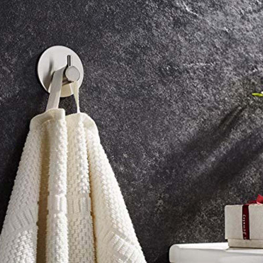 Держатель для полотенец 4 шт./компл. Самоклеящийся настенный крючок для ванной комнаты для халата, настенная вешалка из матовой нержавеющей стали, вешалка для полотенец 5 см