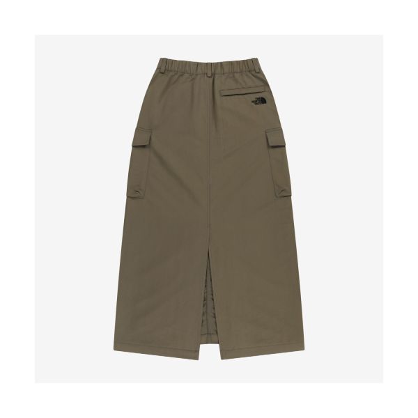 The North Face Zipper Pocket Split Casual Long Skirt Women skirts NK6NS32L