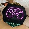 1pc Video Game Neon Sign Umbrella with Plastic Handle,Suitable for All Seasons Home Travel Outdoor UmbrellaDD475