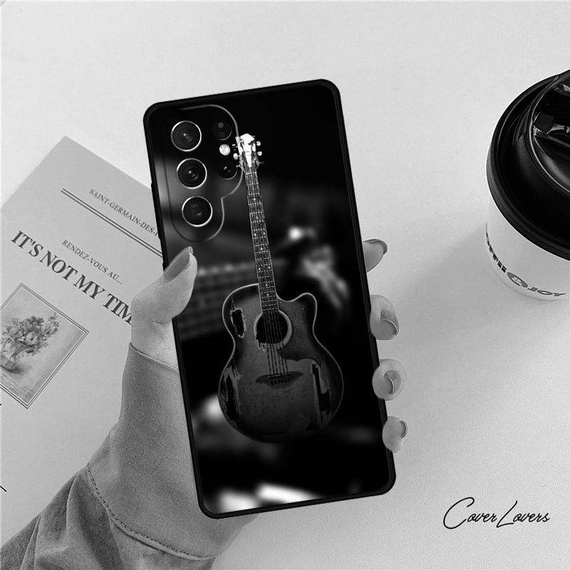 Музыкальный чехол для телефона с изображением скрипки и гитары Для Samsung Galaxy S24 S25 S23 S22 Ultra Note 10 20 Plus S20 S21 FE Чехол