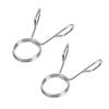 Plated Steel Spring Gym Barbell Bar Clips Dumbbell Spinlock Collars Spin Lock Screw Check Nut