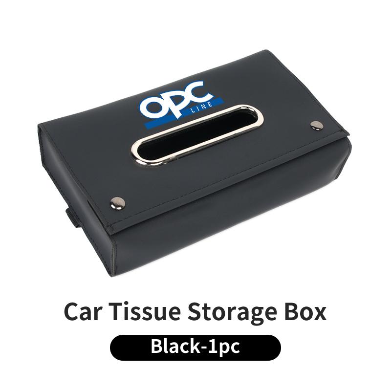 Leather Car Mounted Hanging Tissue Box Tissue Tools Organizer For Opel Corsa Astra Insignia Vectra Zafira Meriva Mokka
