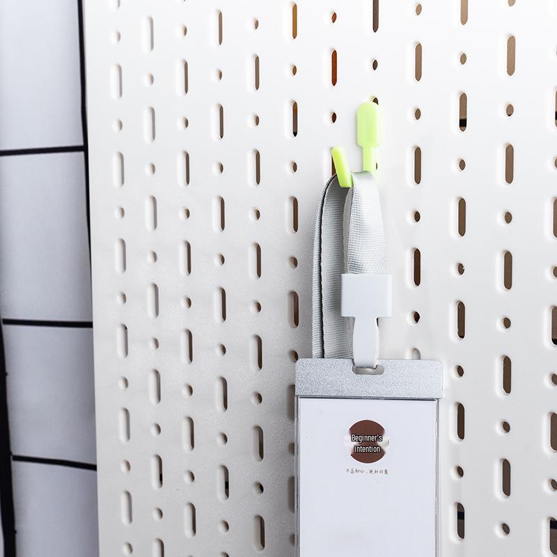 Naquduo HIPS Перфорированная панель Крючки без гвоздей для одежды, кухонной утвари и украшений