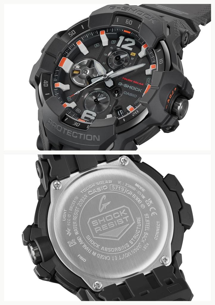 Часы GRAVITYMASTER Tough Solar Bluetooth с биопластиком черного цвета [Casio] G-Shock [] GR-B300EC-1AJF мужские