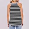 Женский повседневный удобный регулируемый сексуальный с открытой спиной модный полосатый топ-жилет