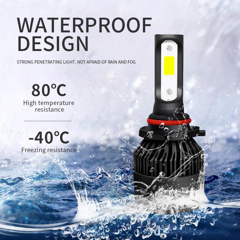 2 шт. супер яркие светодиодные фары автомобиля 10000LM 50 Вт H4 H1 H7 H8 H9 H11 H16 Canbus 9005 HB3 9006 HB4 Противотуманные фары 3000 К 4300 К 6000 К 8000 К