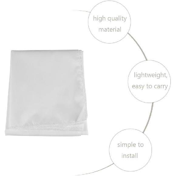 Экран для проектора, Портативная штора для проектора 60/72/84/100/120 дюймов, Белый цвет Экран для проекции 16:9 для Кинотеатра под Открытым Небом (100in)