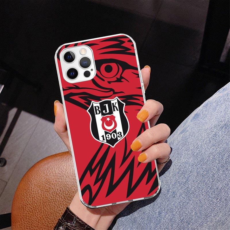B-Бешикташ B-BJK Чехол для телефона для iPhone 17 Air 16 Pro Max 16E 15 + 14 Plus 11 12 13 Mini 7 8 SE Подарок Печатная Крышка Fundas