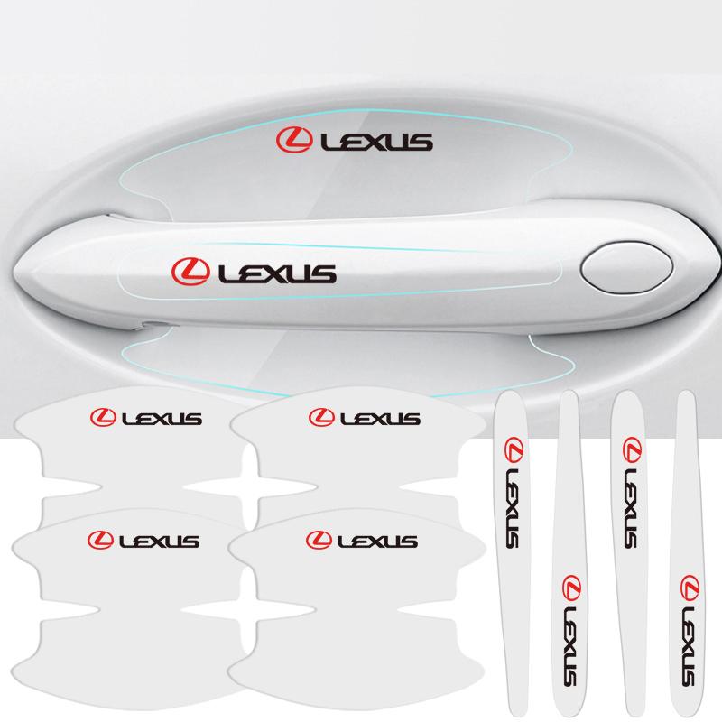 GJEE1 TPU Car Transparent Door Bowl Handle Protective Film Sticker For Lexus F SPORT LBX NX RX 350h 450h ES UX 300e GS GX IS LS LX CT