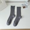 Sweet Solid Color Mesh Mid Tube Socks Lace Ballet Style Lolita Socks Hollow Out Ultra-thin Ultra-thin Socks JK