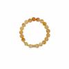 New Chinese Style Natural Citrine Beaded Bracelet Stackable Amethyst Hand Jewelry