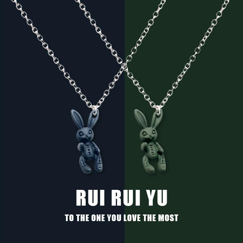 QQs Rogue Rabbit кулон ожерелье кулон ожерелье для женщин мужчин подруга пара любовник ювелирные изделия подарок