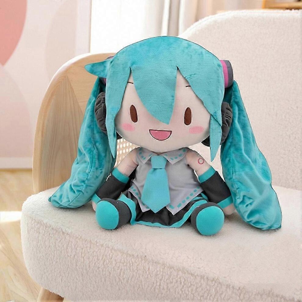32cm Miku Plush Toy Anime Stuffed Animal Girl Doll - Cute Collectible Soft Cuddly Plushie Gift for Kids Fans